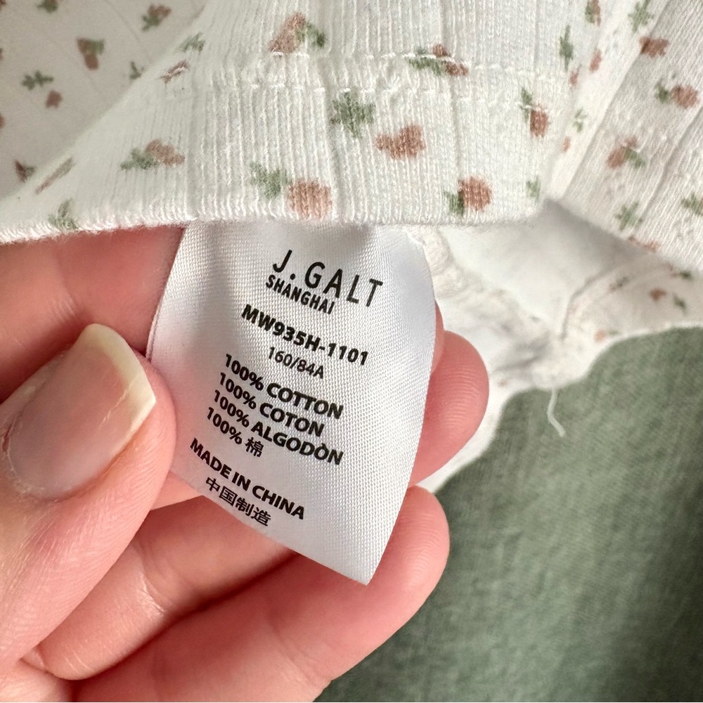 J Galt Floral Baby Tee - one size/small - Picture 4 of 5